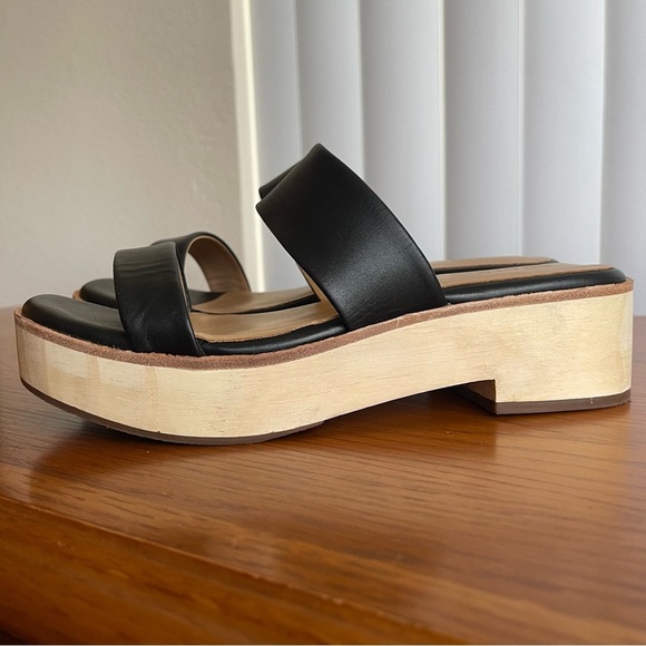 Nisolo Ellie All-Day Leather Clog Black Size 7.5 - Picture 3 of 16